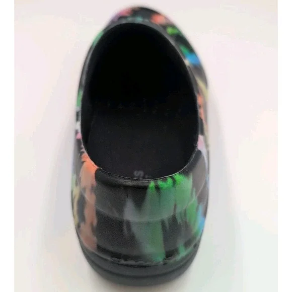 Crocs Neria Pro II Graphic Work Clogs Slip Resistant Tie Dye Women's Sz 9 W NWOB - Picture 8 of 16
